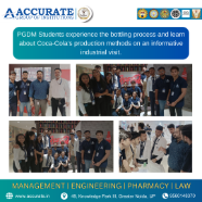 PGDM Students Dive into Coca Cola Production World